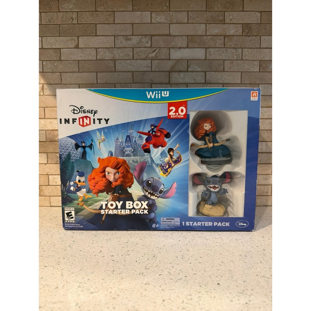 Disney Infinity 2.0 Toy Box Starter Pack Nintendo Wii U new Open Box stitch